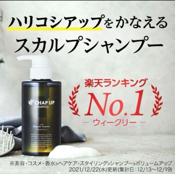 新品未開封 チャップアップ CHAP UP スカルプシャンプー 300mL