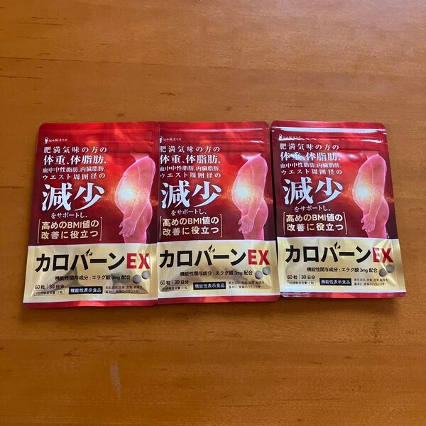 期間限定価格 カロバーンEX 30日分 肥満気味 血中中性脂肪 内臓脂肪 エラグ酸