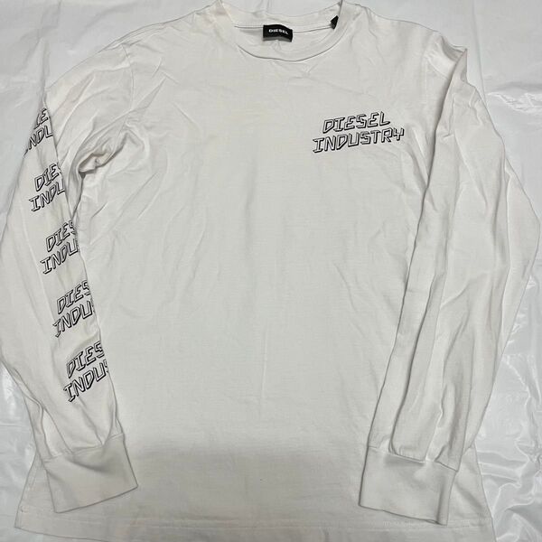 DIESEL ディーゼル ロングTシャツ 白色 長袖