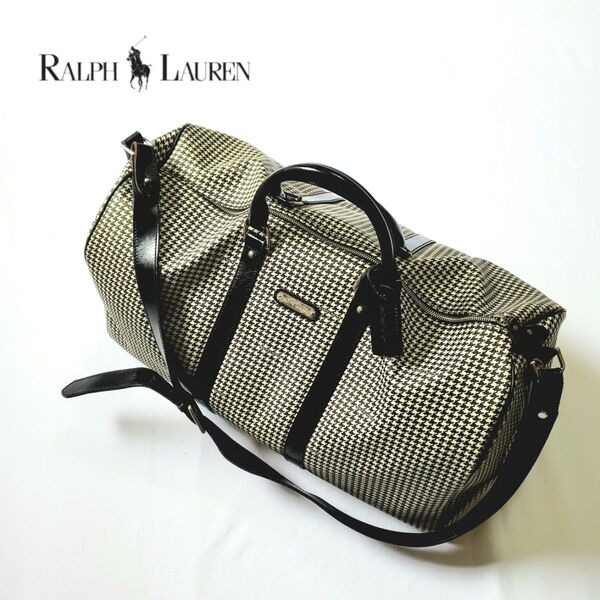 RALPH LAUREN ラルフローレン 千鳥格子 ボストンバッグ