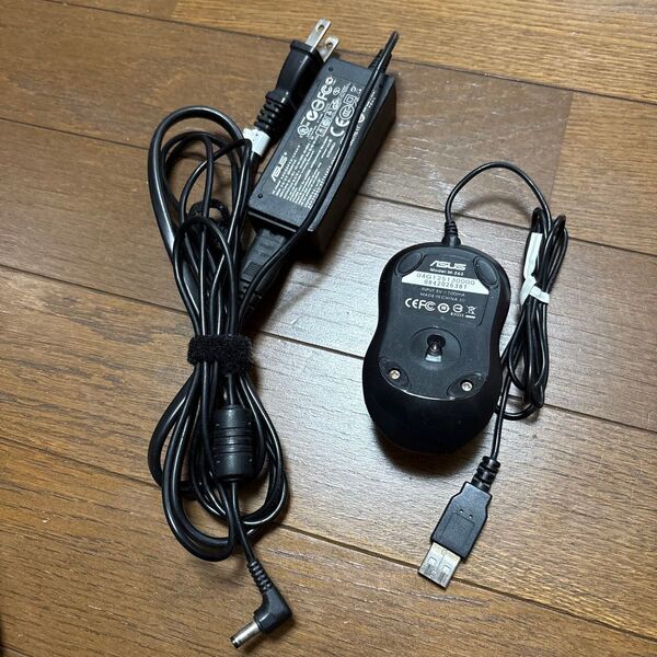 ASUS 有線マウスM-263 と ACアダプター 電源コード