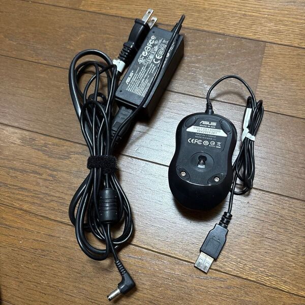 ASUS 有線マウスM-263 と ACアダプター 電源コード