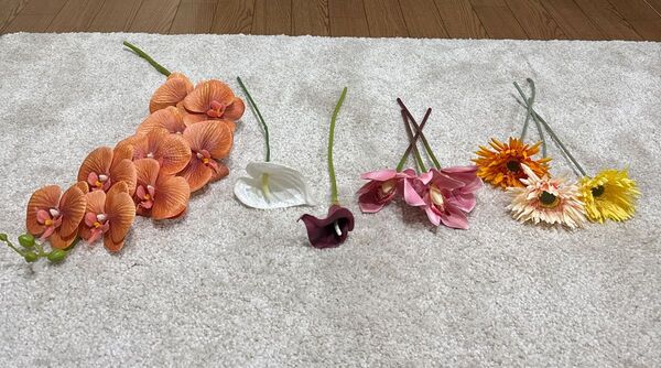 【結婚式ウェルカムスペース】造花7本セット まとめ売り