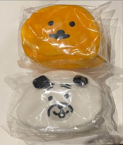 自分ツッコミくま ぬいぐるみ ミニポーチ 2種 完全未開封。