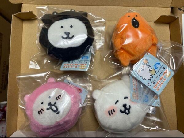 自分ツッコミくま なかよしぬいぐるみコインケース 全4種セット【新品、未使用】