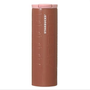 スタバ バレンタイン2024ステンレスシリンダータンブラーチョコレートバー