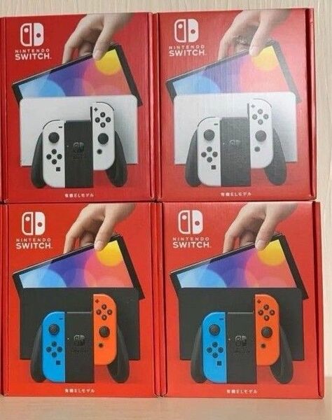 有機ELモデル ニンテンドースイッチ ホワイト ネオン ネオンブルー ネオンレッド Nintendo Switch 店舗印なし