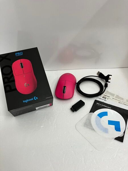 ロジクール PRO X SUPERLIGHT ワイヤレス ゲーミング マウス G-PPD-003WL-MG(マゼンタ)