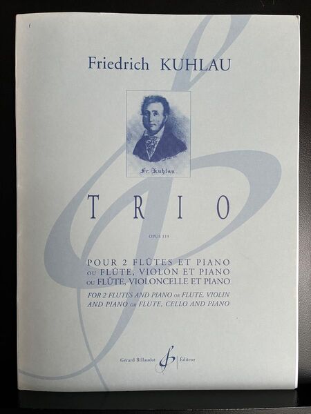Friedrich KUHLAU TRIO OPUS 119 楽譜 クーラウ 三重奏 作品119
