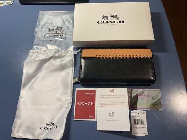 COACH 長財布 F75209 ブラック/ブラウン 新品未使用