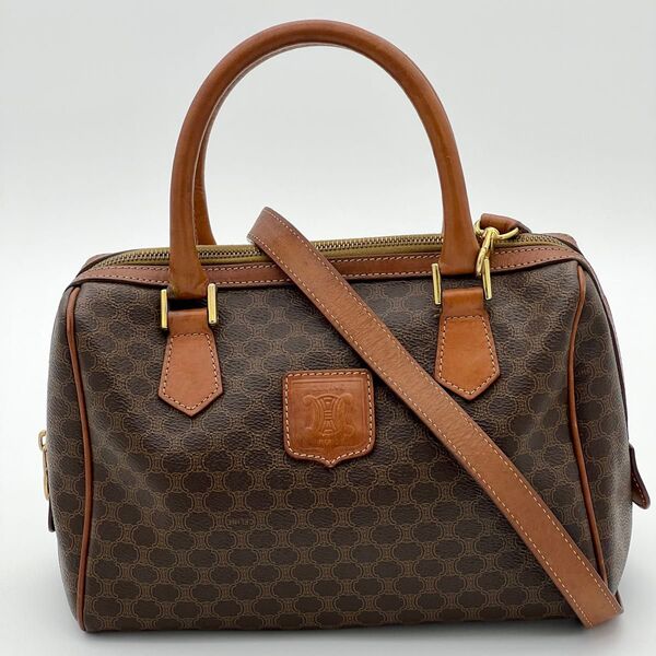 CELINE セリーヌ マカダム トリオンフ 2way ショルダーバッグ