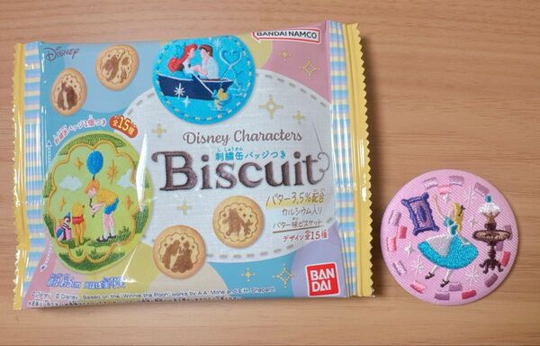 Disney刺繍缶バッヂ