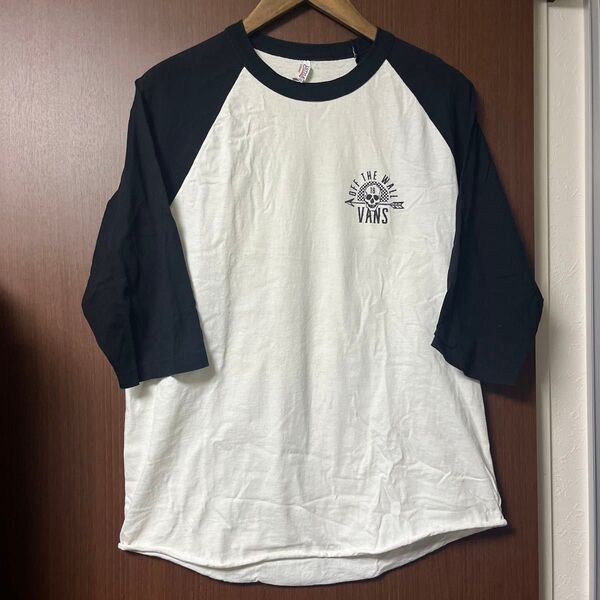 US VANS ラグラン7分Tシャツ サイズL