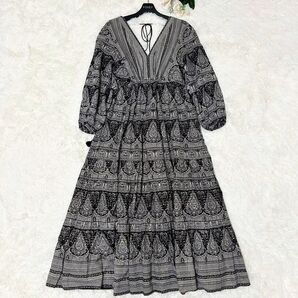 【洗える!】サラマリカ ETHNIC PRINT RIBBON DRESS