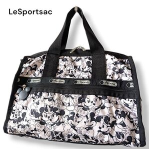LeSportsac レスポートサック ハンドバッグ ミニボストン ミッキー総柄