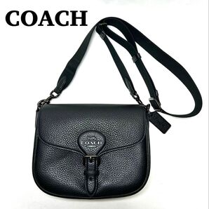 【美品】COACH コーチ 現行 ショルダーバッグ ブラック CP102