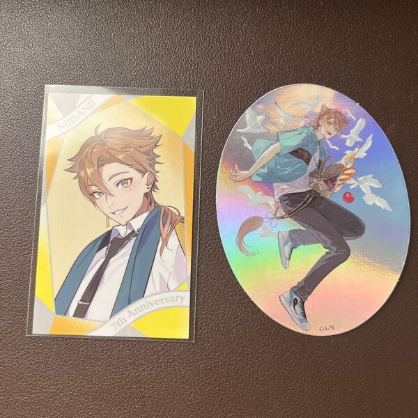 にじさんじ 7th anniversary ランダムチェキ風カード 伏見ガク 咎人 ART OF NIJISANJI OS特典