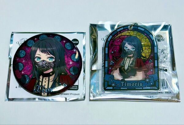 バンドリ Ave Mujica 3rd LIVE ホログラム缶バッジ アクリルキーホルダー八幡海鈴 ティモリス