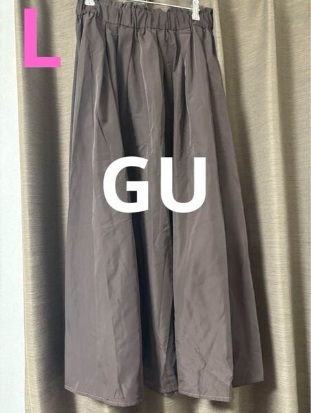 GU ジーユー レディース ロングスカート 焦茶/Lサイズ