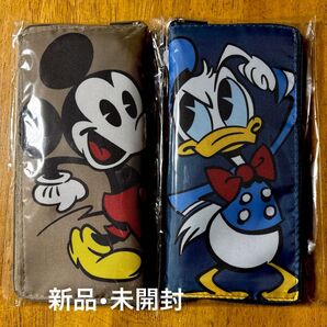 ※2点セット ミッキー&ドナルド フラットトート
