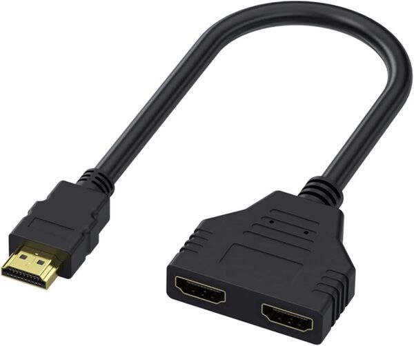 HDMI 分配器【1080 HDMI 】同じ画面を2つだけ変換 1入力2出力