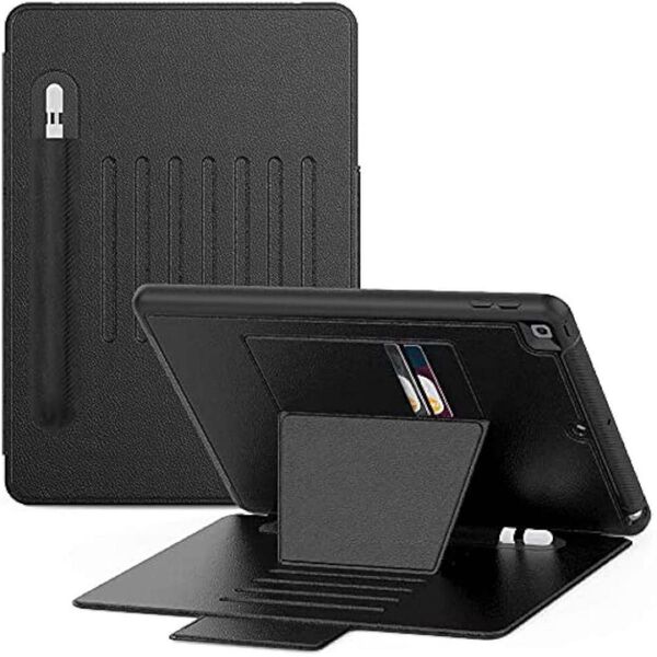 ガラスフィルム付き iPad Air 第5世代 10.9 ケース ブラック