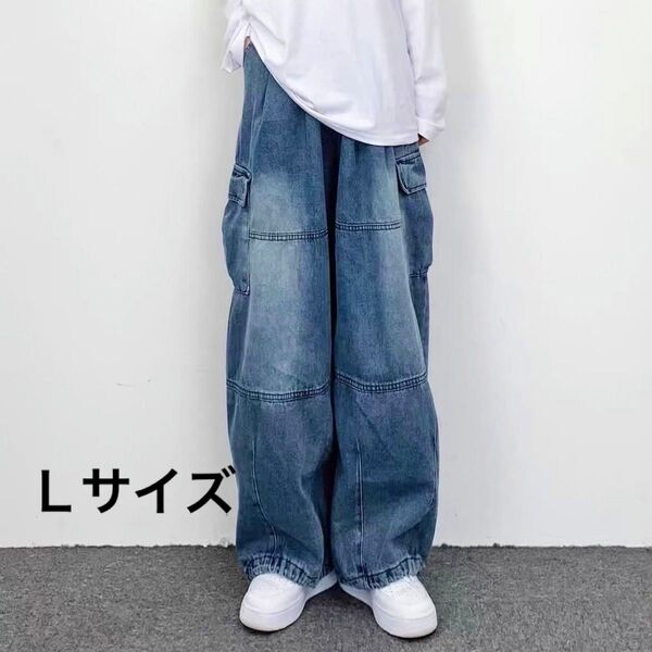 デニム パンツ メンズ ジーパン ワイドパンツ シンプル おしゃれ レディース 男女兼用 オールシーズン ユニセックス