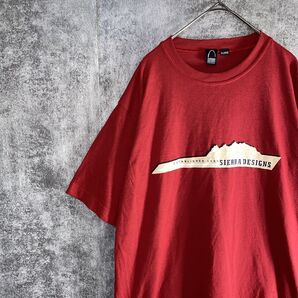 【SIERRA DESIGNS シェラデザイン 】古着 シェラデザイン プリントT オーバーサイズ 半袖 日本製 ゆるダボ XL