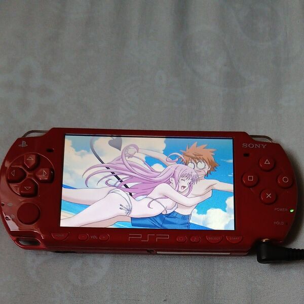 PSP-2000 ディープレッド本体 動作品