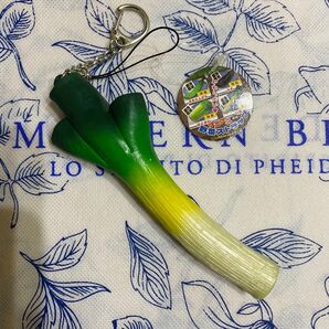 プニプニ野菜ストラップ ネギ キーホルダー ストラップ