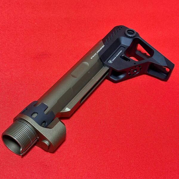 【実物】STRIKE INDUSTRIES Micro Pit Stock セットARE-T7 キャッスルナット MWS ガスブロ