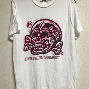 UNFINISHEDスカルTシャツダブりプリントseditionariesセディショナリーズ