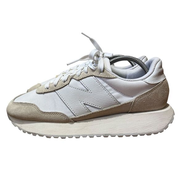 New Balance ニューバランス MS237TWS ホワイト×ベージュ レディース スニーカー 24cm