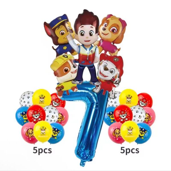 パウパトロール バルーン お誕生日バルーン パーティー パウパトロールライダー チェイス マーシャル スカイ 風船