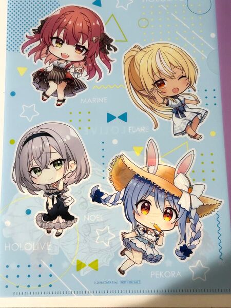 hololive ホロライブ 3期生 クリアファイル 宝鐘マリン 不知火フレア 白銀ノエル 兎田ぺこら