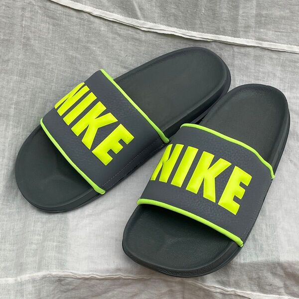 新品未使用品 ナイキ NIKE メンズ 27.0cm グレー/イエロー サンダル オフコートスライド