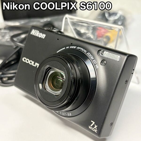 Nikon ニコン COOLPIX S6100 ブラック デジカメ コンパクトデジタルカメラ クールピクス