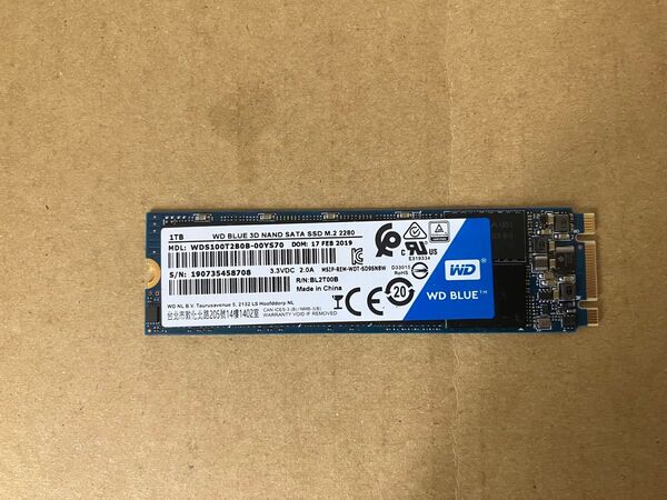 M.2 SSD 1TB SATA WD