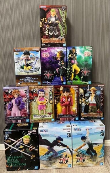 ワンピース ONE PIECE フィギュア 戦光絶景 ルフィ ミホークなど 11点 まとめ売り