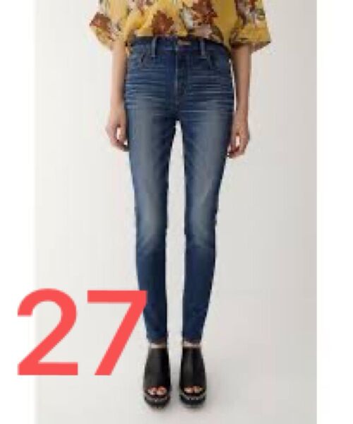新品タグ付き! MOUSSY WF Rebirth embroidery SKINNY 27