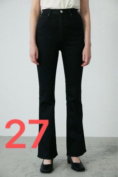 新品タグ付き! MOUSSY HW Rebirth FLARE BLACK 27