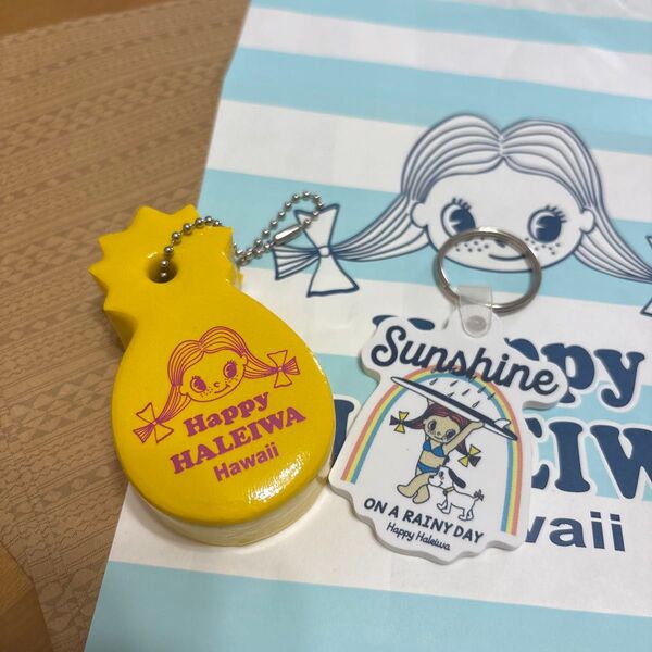 ハッピーハレイワ ハワイ Happy HALEIWA Hawaii キーホルダー チャーム