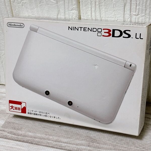 Nintendo 3DS LL ホワイト 本体 外箱 ニンテンドー 3DSLL