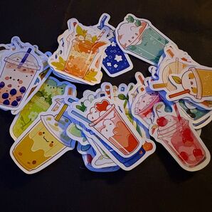 新品◎トロピカルジュース ステッカー シール ステッカーシール 雑貨 デコレーション かわいい