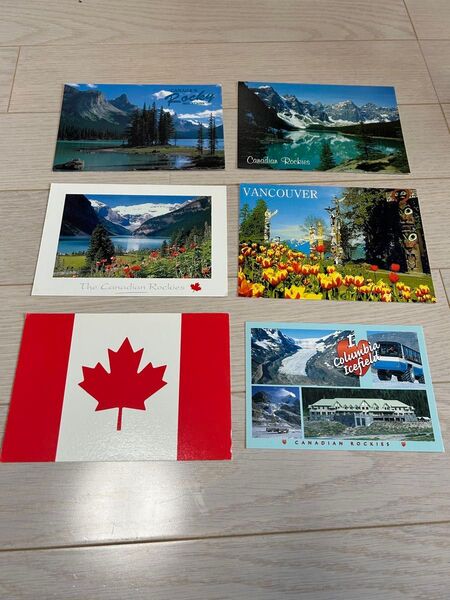 カナダ ポストカード 6枚セット | Canada, Vancouver, Canadian Rockies | 1990年代後半