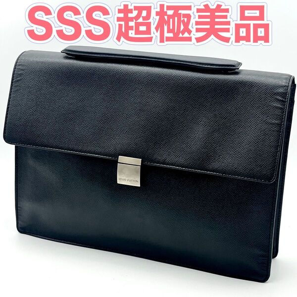 ルイヴィトン LOUIS VUITTON タイガ アンガラ ビジネスバッグ ハンドバッグ 正規品 本物 黒色 ビジネス メンズ