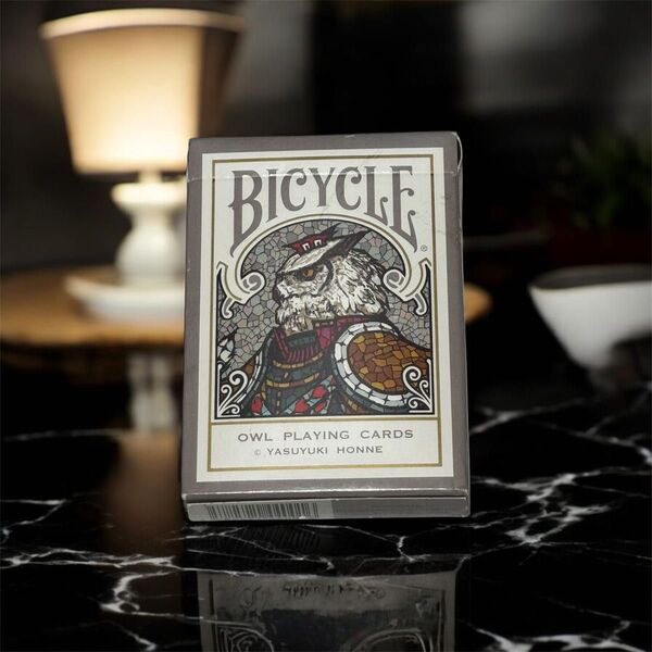 【中古】ホンネラボ Bicycle Owl Playing Cards Ver.1カスタムバイスクル/フクロウ オリジナルトランプ