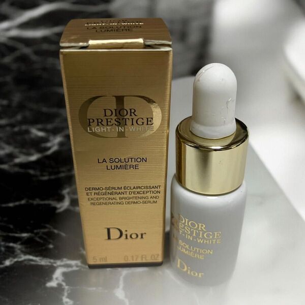 【未使用品】【ミニサイズ】ディオール Dior プレステージ ホワイト ラ ソリューション ルミエール 5mL 薬用 美容液
