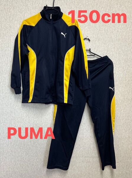 ♯BO 03 150cm PUMAジャージ上下セット 紺色/黄色