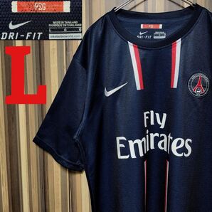 【NIKE】ナイキ パリサンジェルマン 2012-13 半袖ユニフォーム L 紺